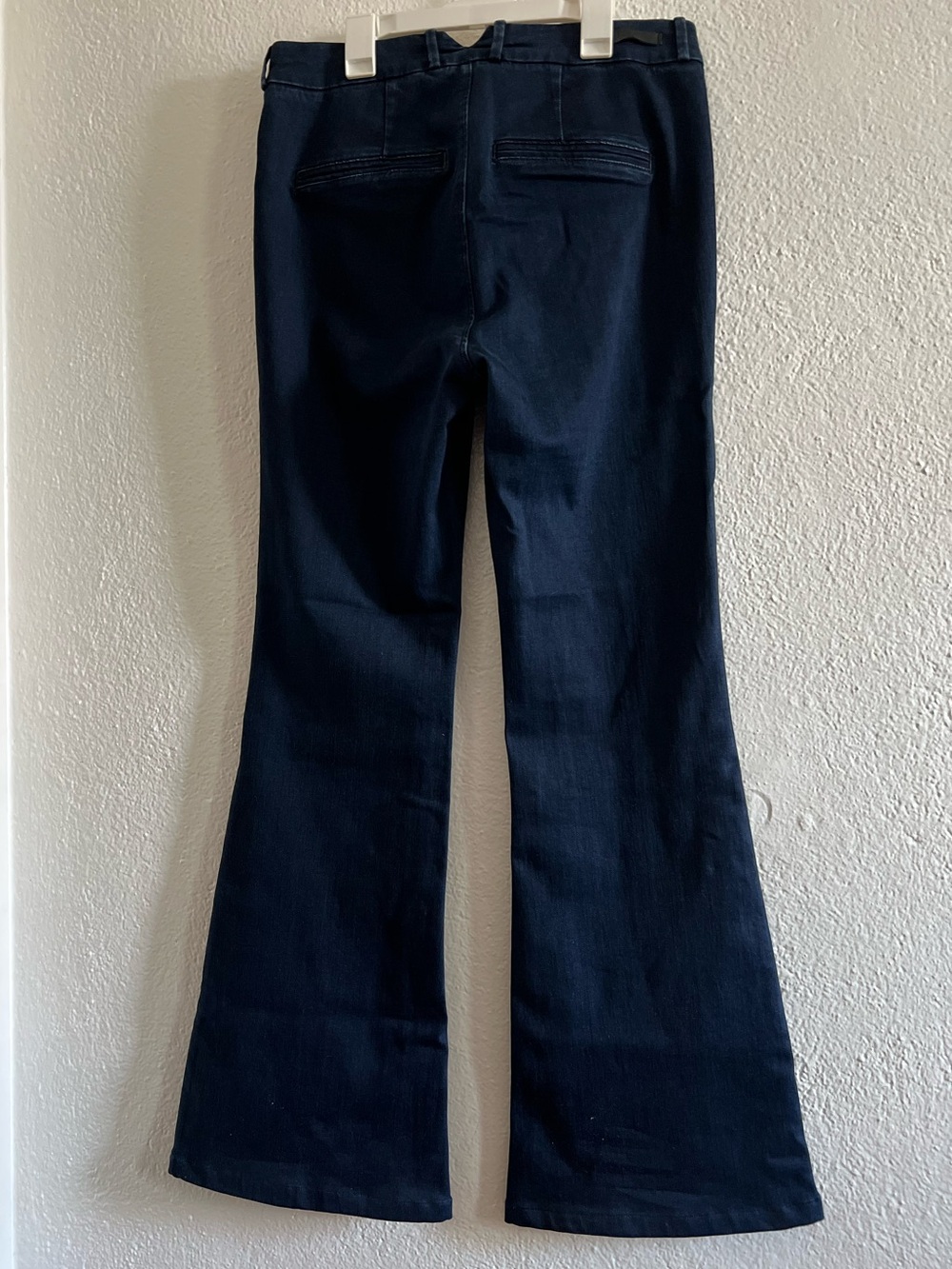 PAIGE Dark Navy Stretch Trousers - Picture 3 of 13